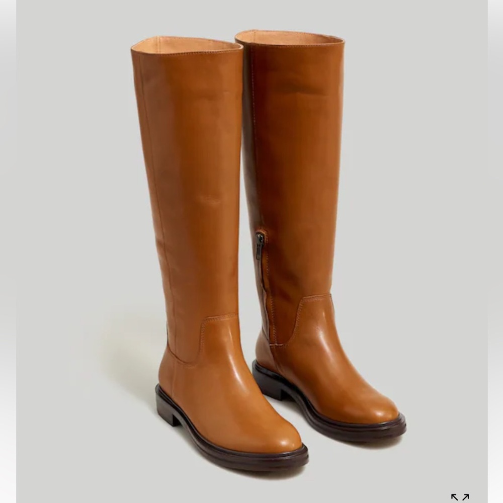 The Drumgold Boot in Extended Calf in Sepia NEW without box
